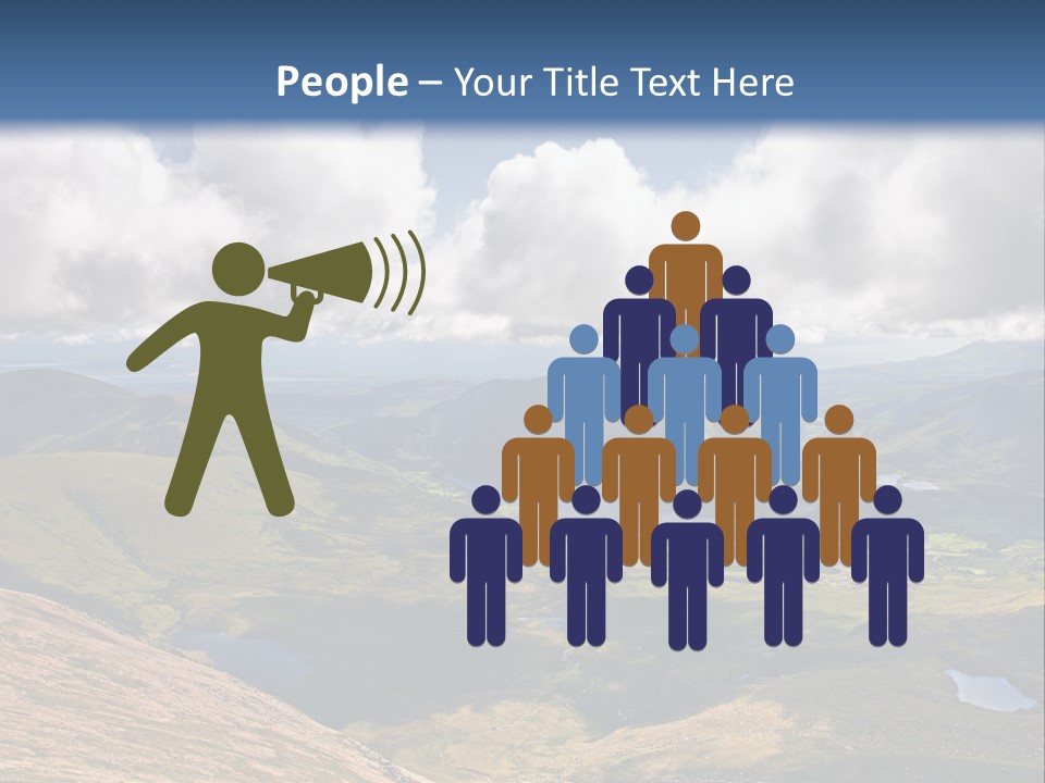 A Scenic View Of A Mountain Range With Clouds In The Sky PowerPoint Template