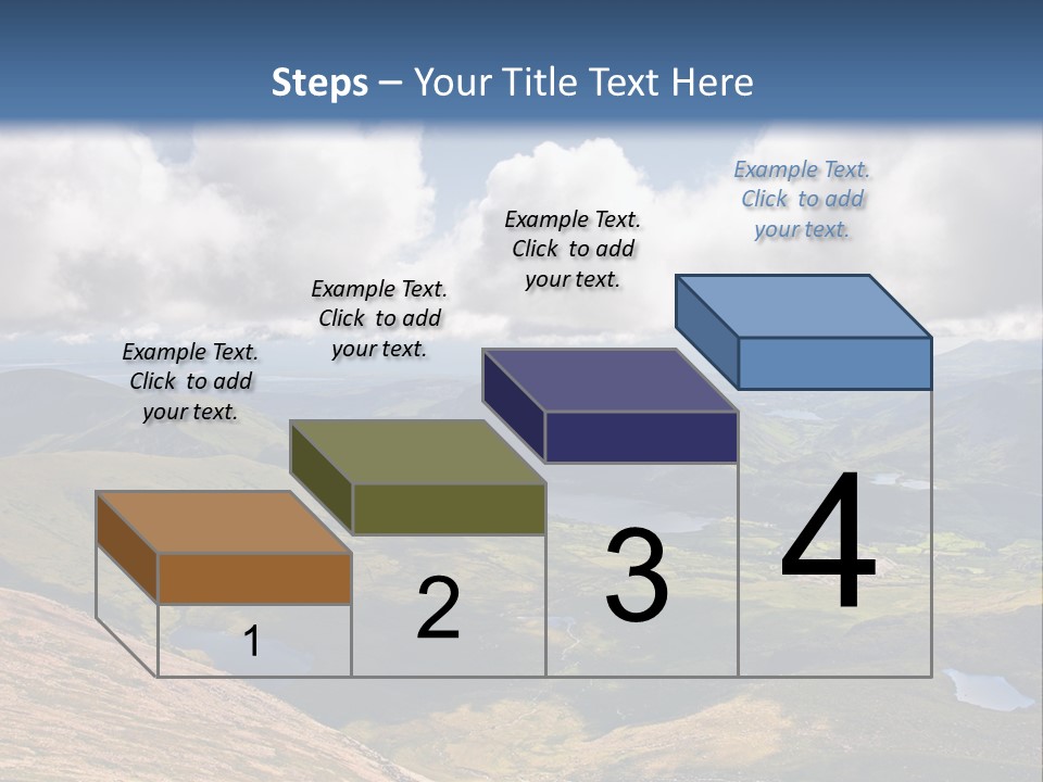 A Scenic View Of A Mountain Range With Clouds In The Sky PowerPoint Template