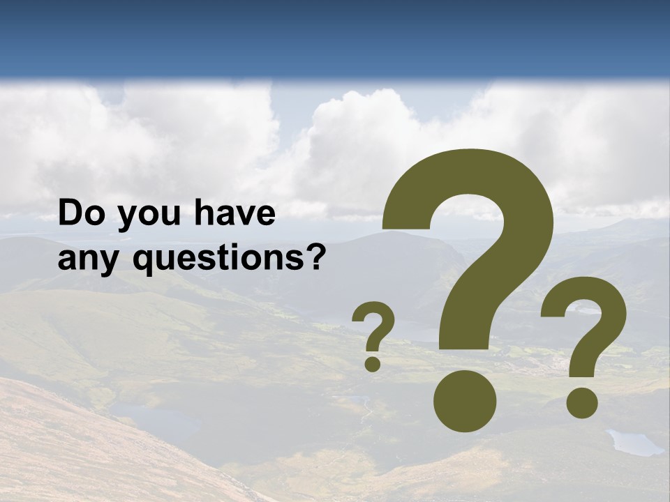 A Scenic View Of A Mountain Range With Clouds In The Sky PowerPoint Template