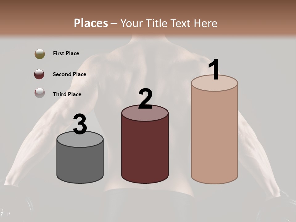 The Back Of A Man With No Shirt On PowerPoint Template