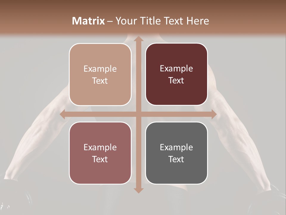 The Back Of A Man With No Shirt On PowerPoint Template