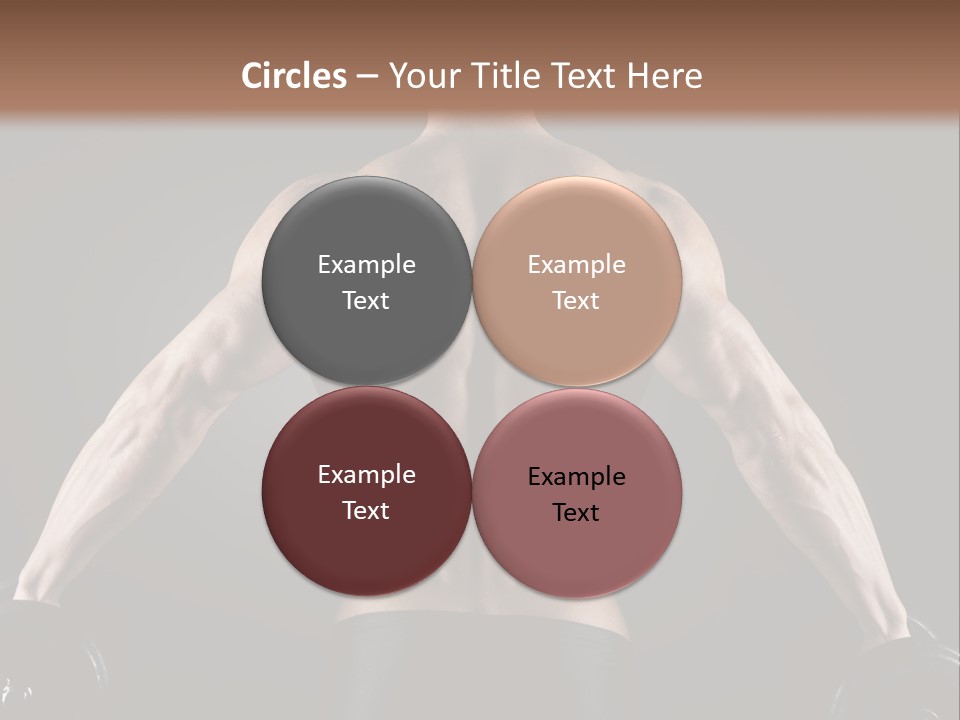 The Back Of A Man With No Shirt On PowerPoint Template