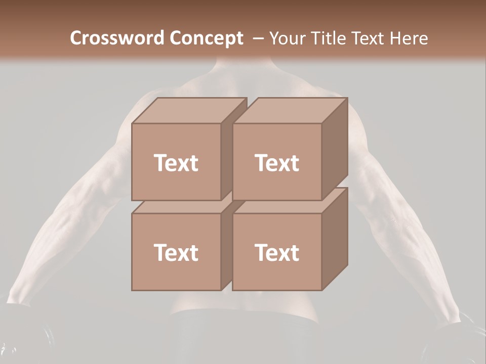 The Back Of A Man With No Shirt On PowerPoint Template