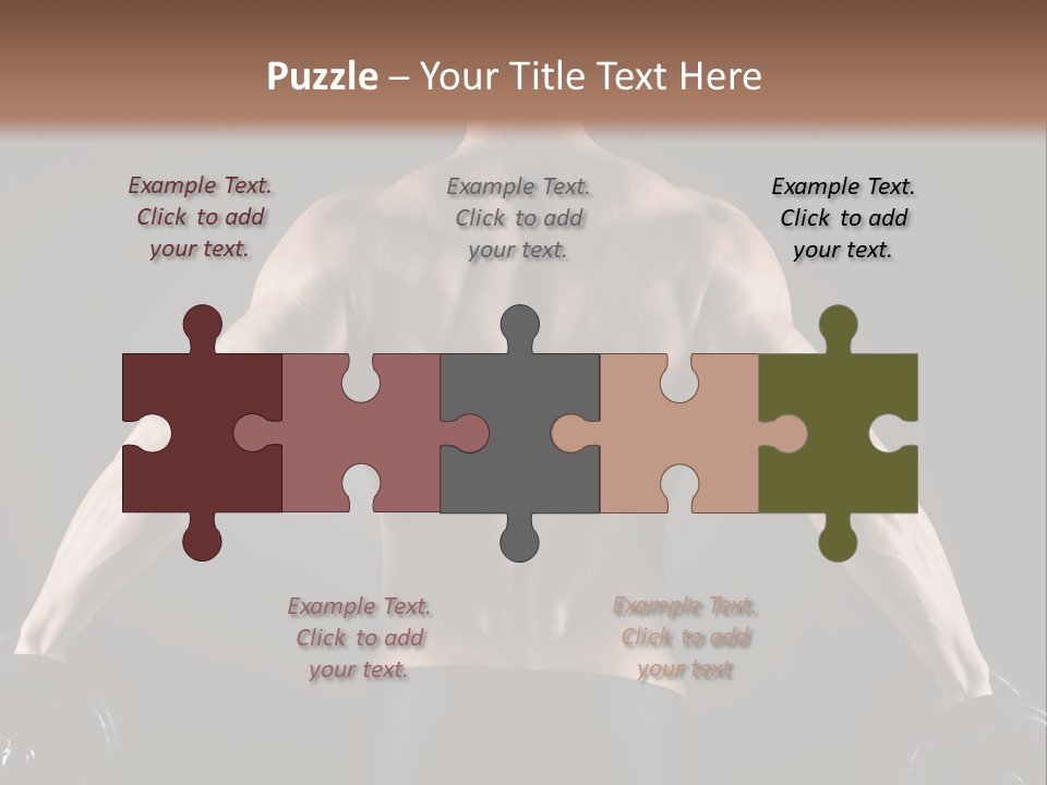 The Back Of A Man With No Shirt On PowerPoint Template