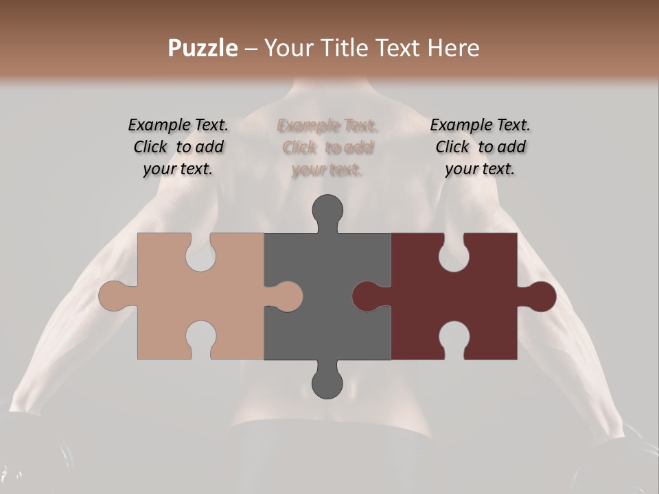 The Back Of A Man With No Shirt On PowerPoint Template