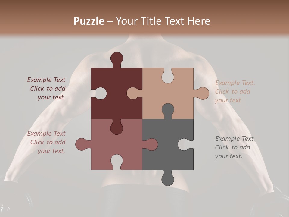 The Back Of A Man With No Shirt On PowerPoint Template