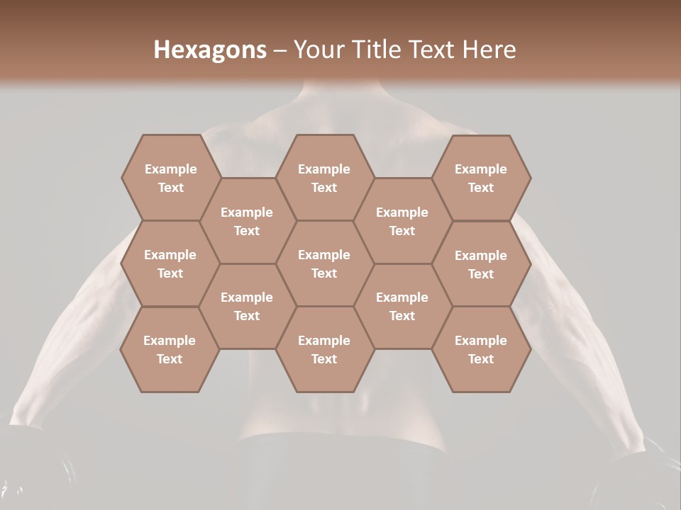 The Back Of A Man With No Shirt On PowerPoint Template