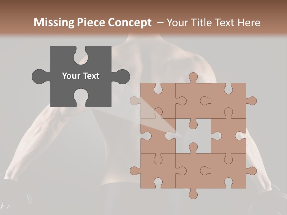 The Back Of A Man With No Shirt On PowerPoint Template