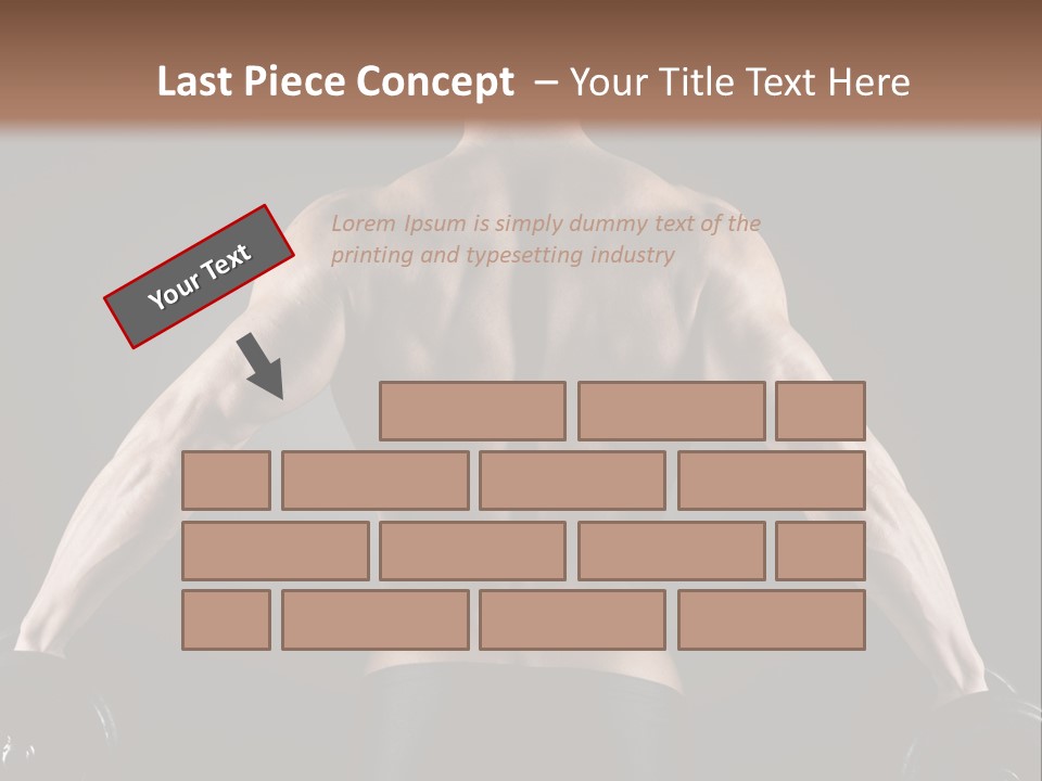 The Back Of A Man With No Shirt On PowerPoint Template