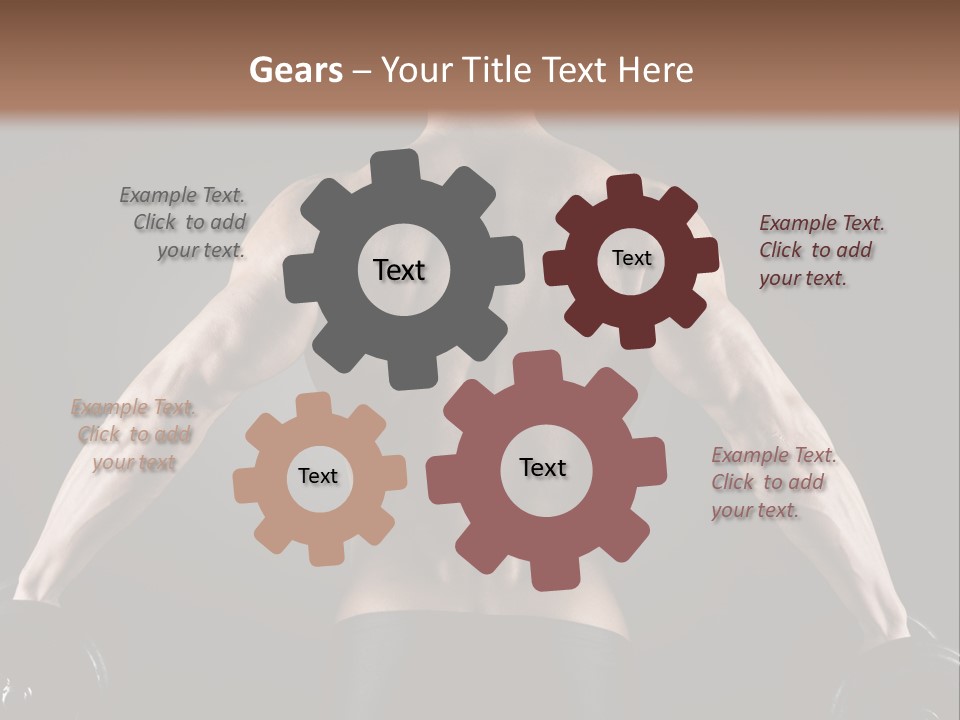 The Back Of A Man With No Shirt On PowerPoint Template