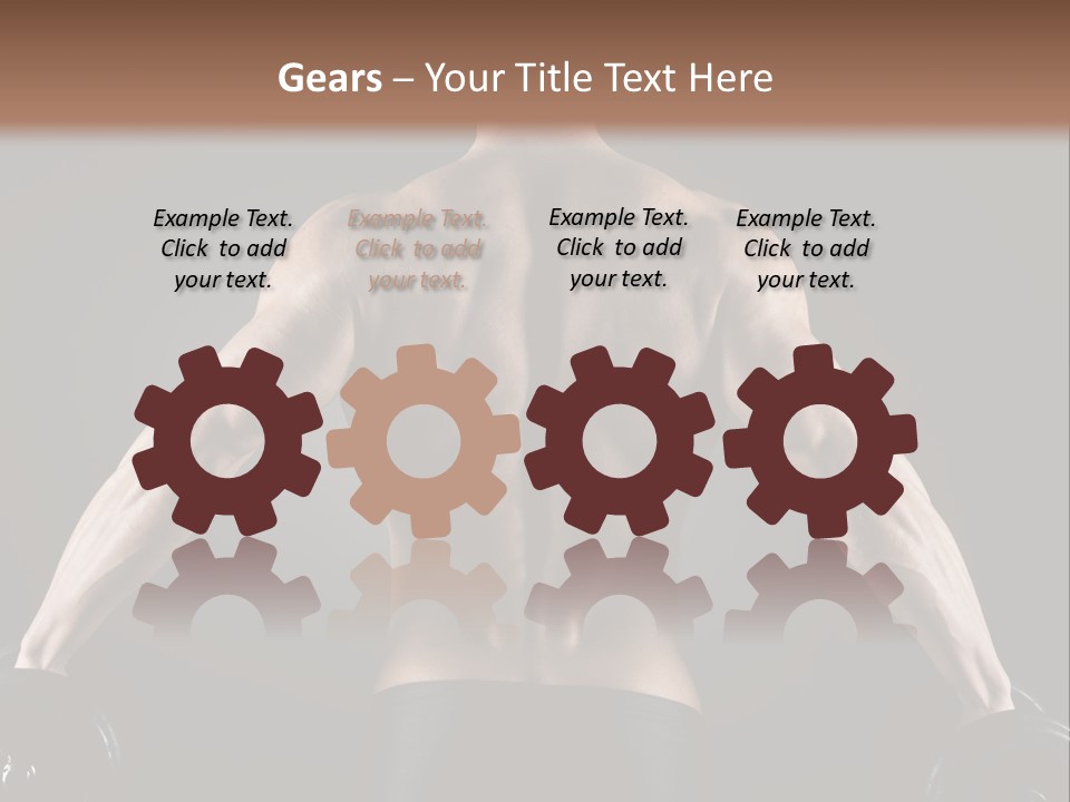 The Back Of A Man With No Shirt On PowerPoint Template