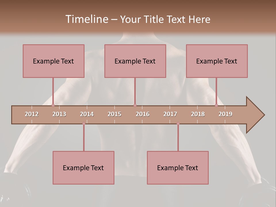 The Back Of A Man With No Shirt On PowerPoint Template