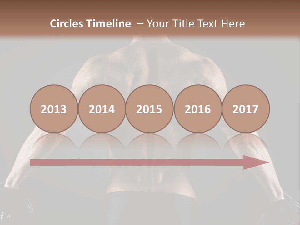 The Back Of A Man With No Shirt On PowerPoint Template