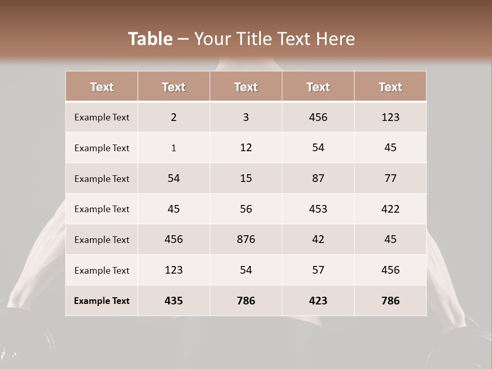 The Back Of A Man With No Shirt On PowerPoint Template