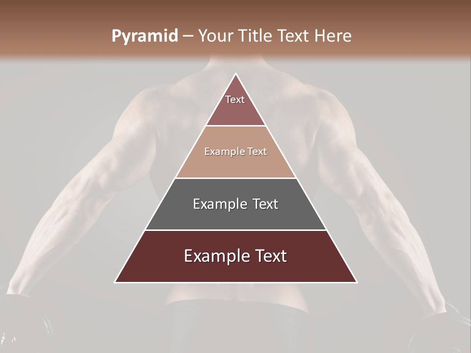 The Back Of A Man With No Shirt On PowerPoint Template