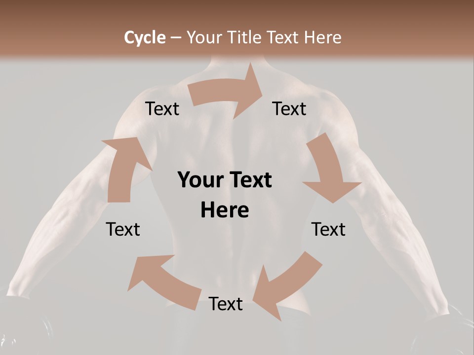 The Back Of A Man With No Shirt On PowerPoint Template