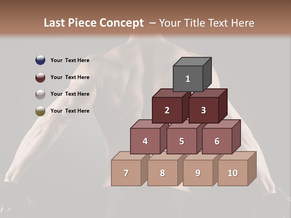 The Back Of A Man With No Shirt On PowerPoint Template