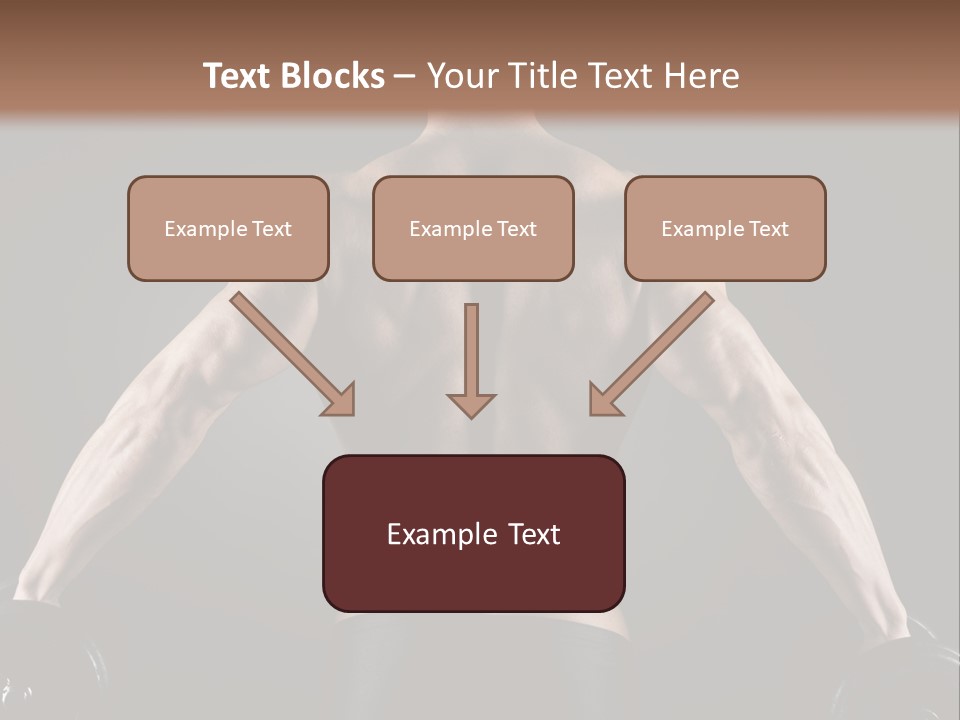 The Back Of A Man With No Shirt On PowerPoint Template