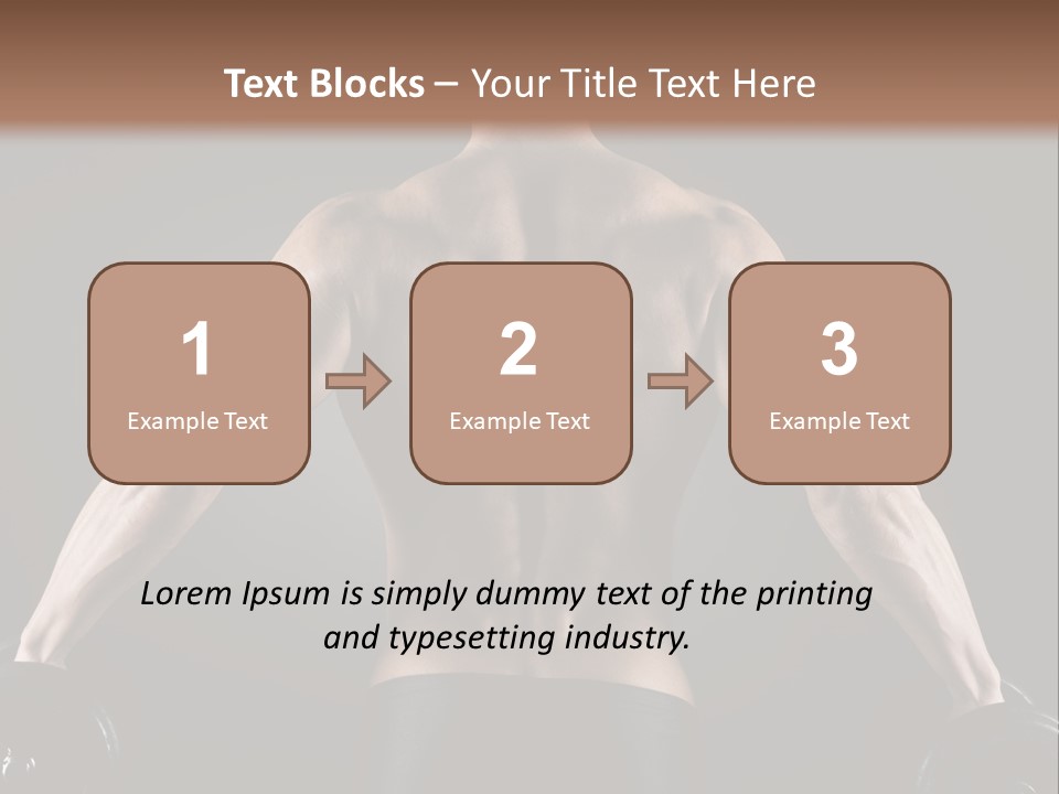 The Back Of A Man With No Shirt On PowerPoint Template