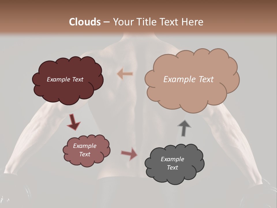 The Back Of A Man With No Shirt On PowerPoint Template