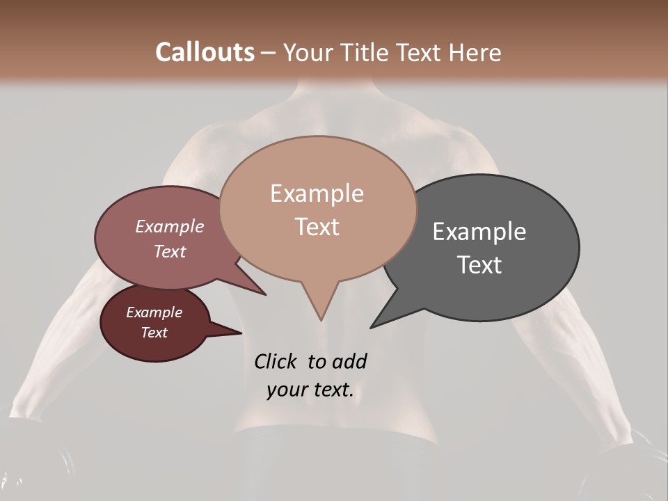 The Back Of A Man With No Shirt On PowerPoint Template