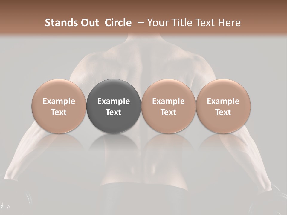 The Back Of A Man With No Shirt On PowerPoint Template