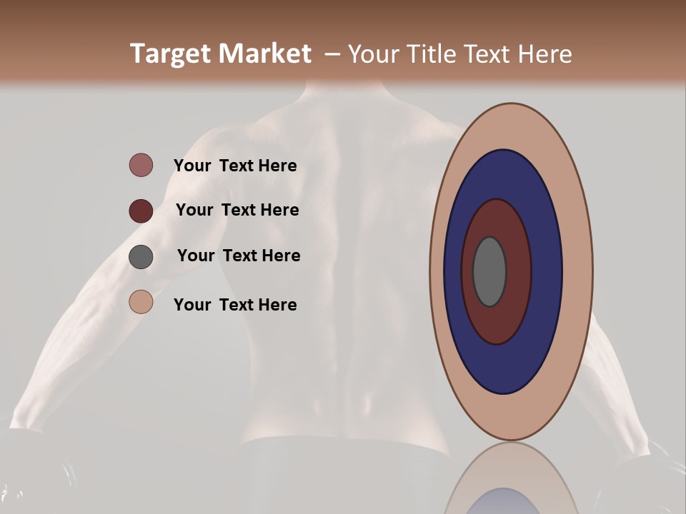 The Back Of A Man With No Shirt On PowerPoint Template