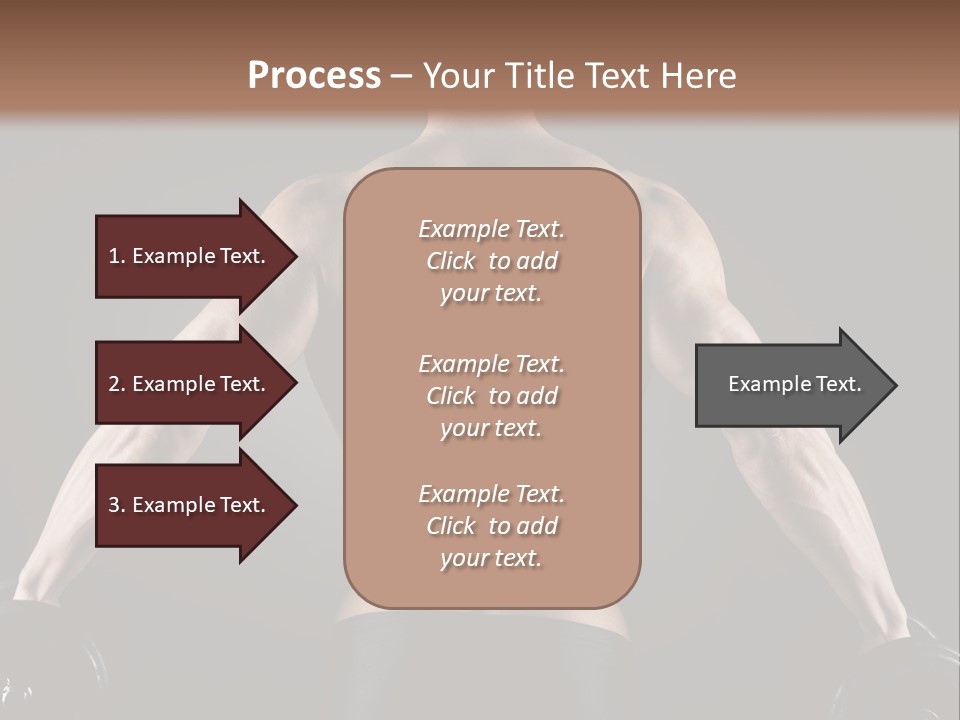 The Back Of A Man With No Shirt On PowerPoint Template