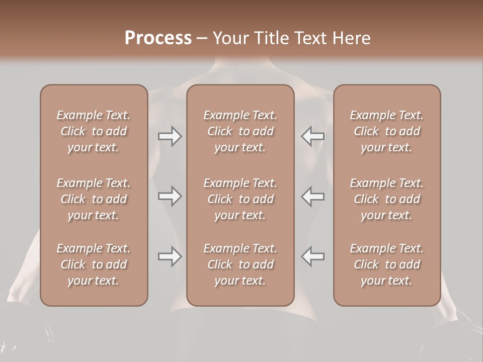The Back Of A Man With No Shirt On PowerPoint Template