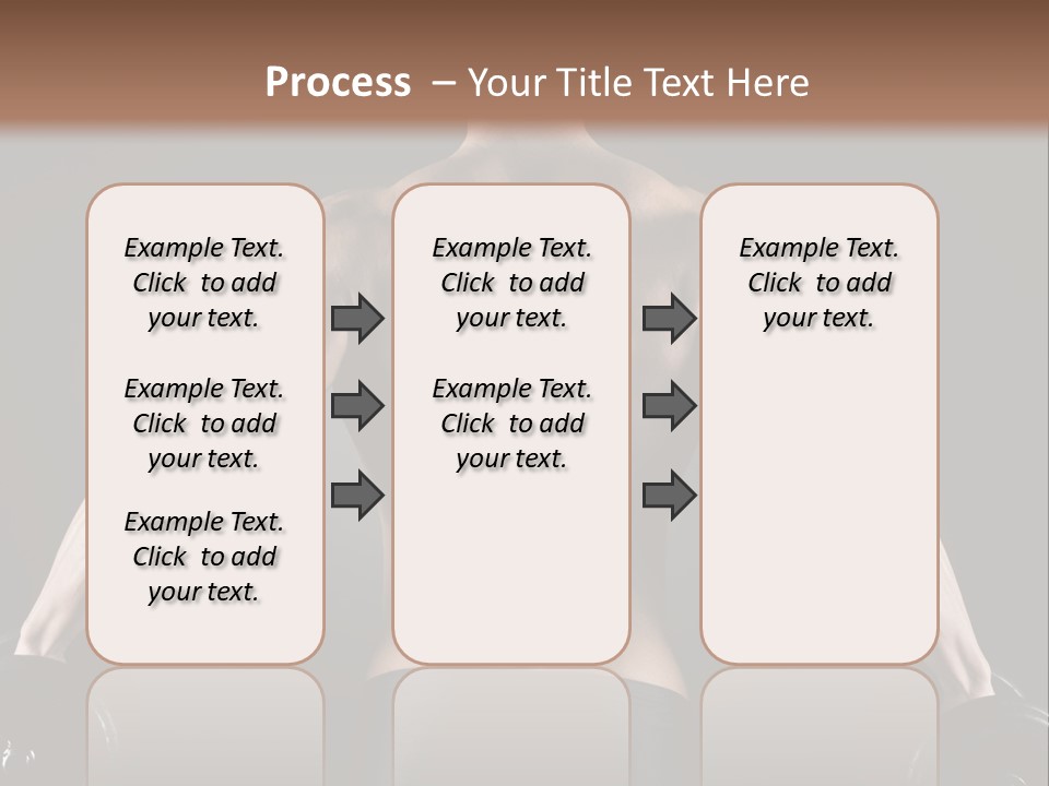 The Back Of A Man With No Shirt On PowerPoint Template