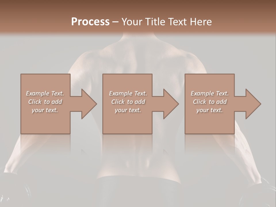 The Back Of A Man With No Shirt On PowerPoint Template