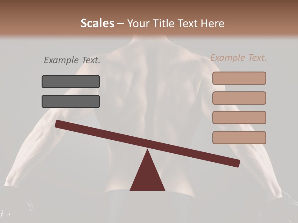 The Back Of A Man With No Shirt On PowerPoint Template