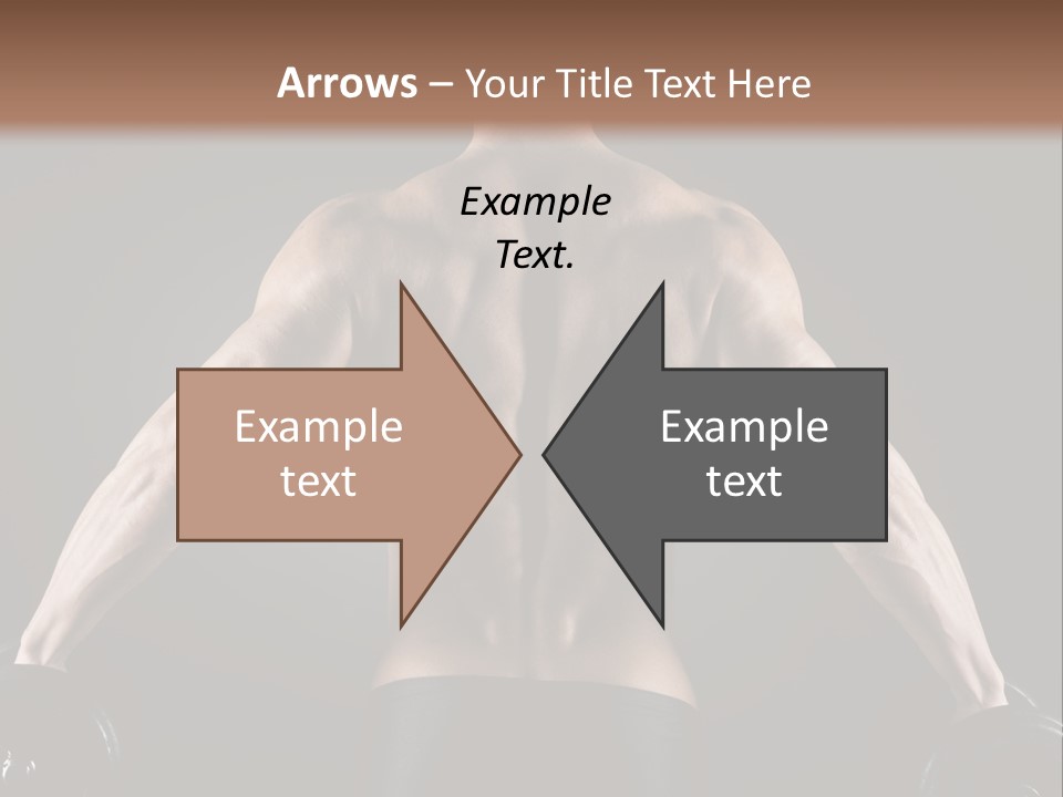 The Back Of A Man With No Shirt On PowerPoint Template