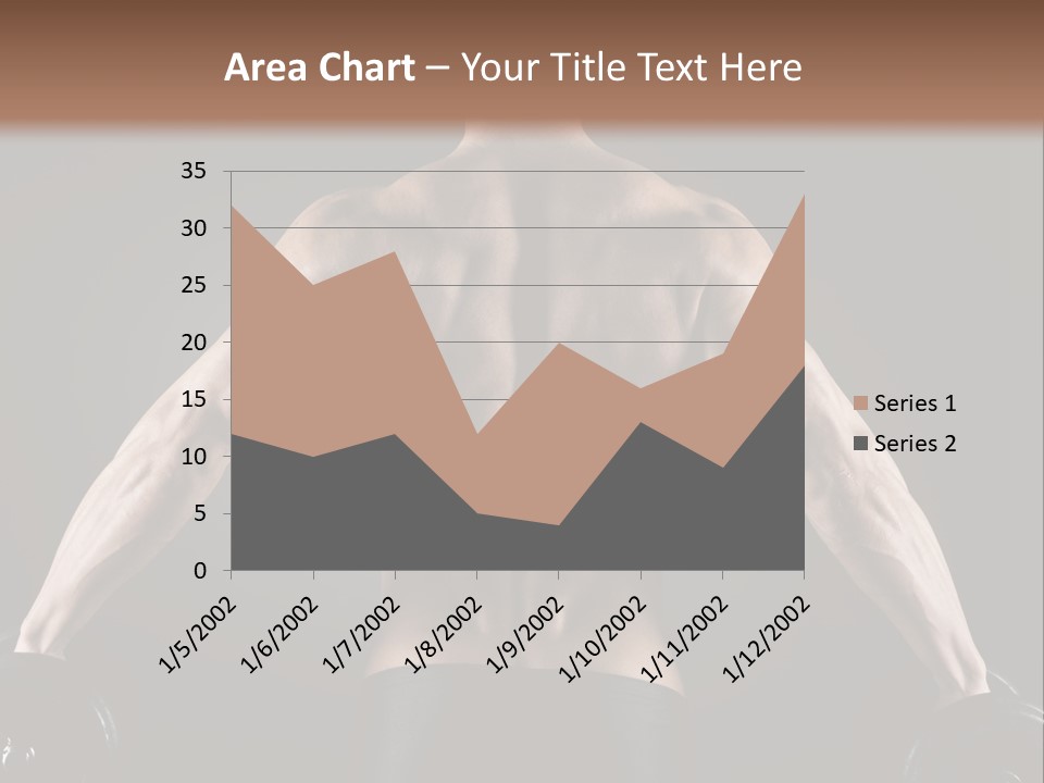 The Back Of A Man With No Shirt On PowerPoint Template