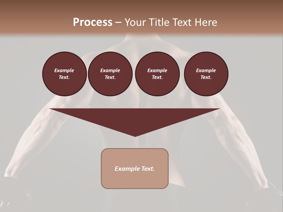 The Back Of A Man With No Shirt On PowerPoint Template