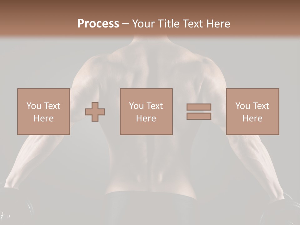 The Back Of A Man With No Shirt On PowerPoint Template