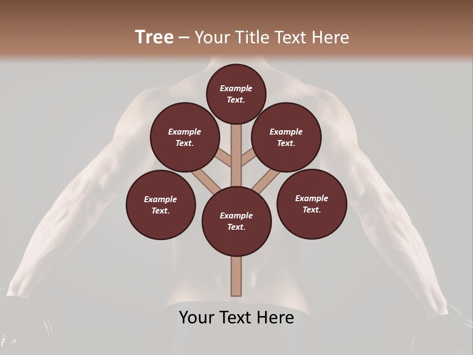 The Back Of A Man With No Shirt On PowerPoint Template