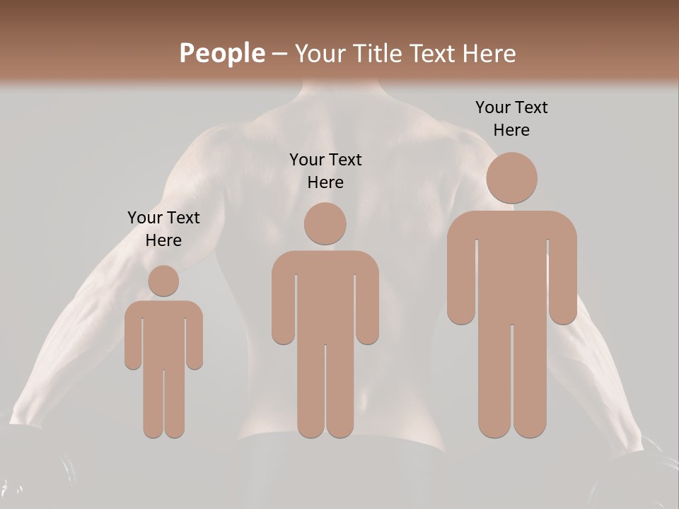 The Back Of A Man With No Shirt On PowerPoint Template