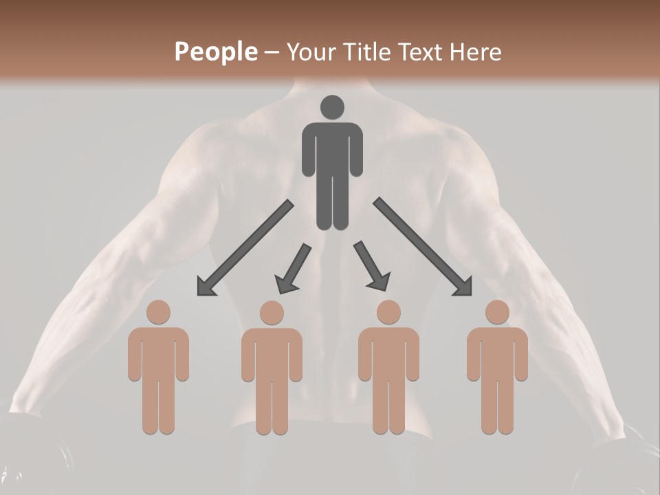 The Back Of A Man With No Shirt On PowerPoint Template