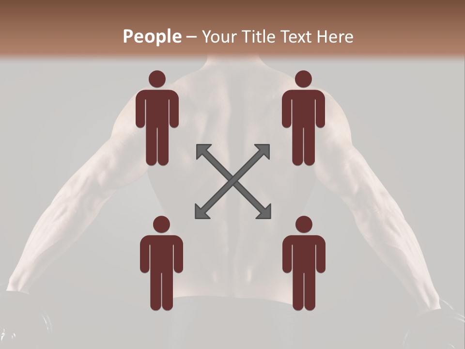 The Back Of A Man With No Shirt On PowerPoint Template