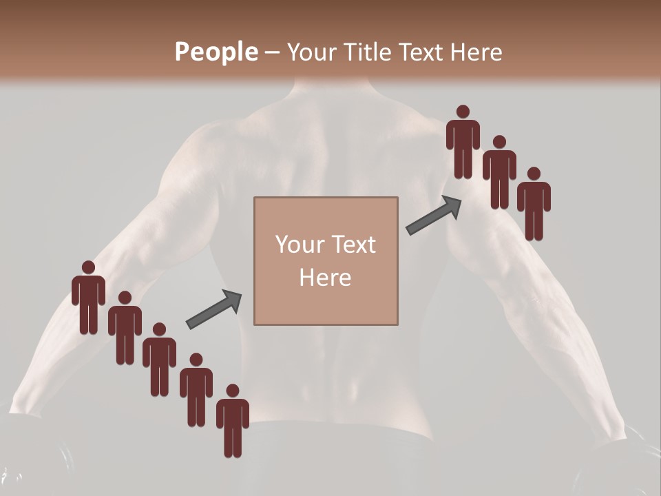 The Back Of A Man With No Shirt On PowerPoint Template