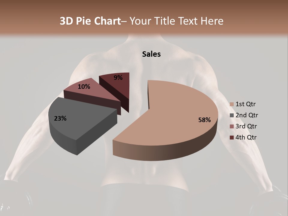 The Back Of A Man With No Shirt On PowerPoint Template