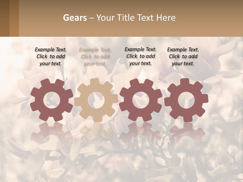 A Bunch Of Flowers That Are In A Vase PowerPoint Template