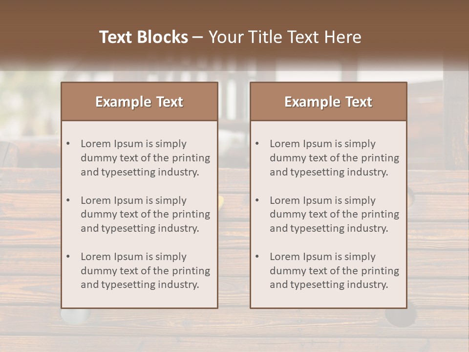 A Young Child Climbing Up A Wooden Slide PowerPoint Template