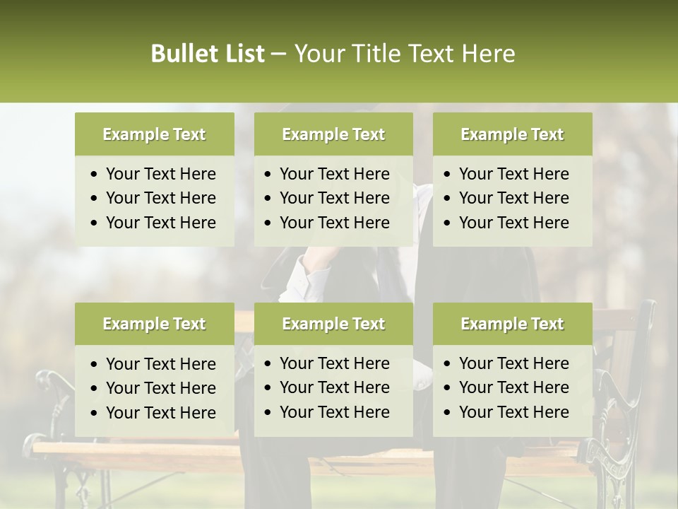 A Man In A Graduation Gown Sitting On A Bench PowerPoint Template