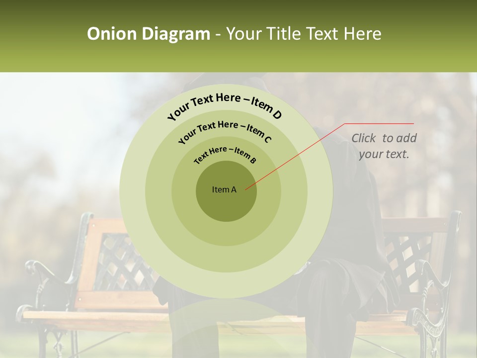 A Man In A Graduation Gown Sitting On A Bench PowerPoint Template