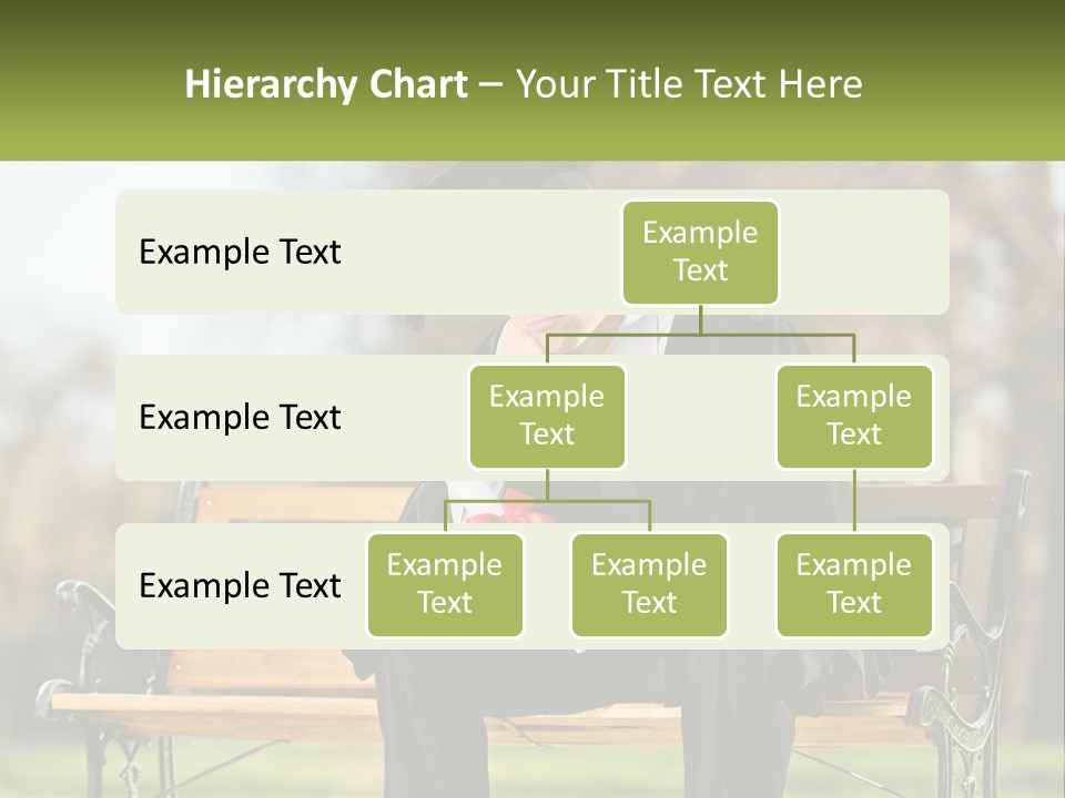 A Man In A Graduation Gown Sitting On A Bench PowerPoint Template