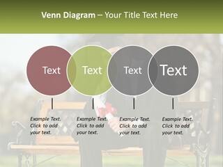 A Man In A Graduation Gown Sitting On A Bench PowerPoint Template