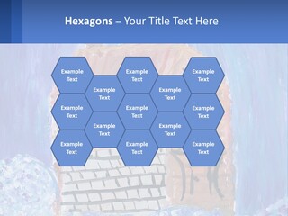 A Painting Of A House With A Cat Sitting On A Table PowerPoint Template