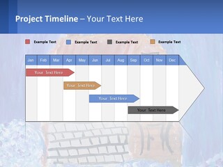 A Painting Of A House With A Cat Sitting On A Table PowerPoint Template